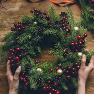 festive wreath making workshop